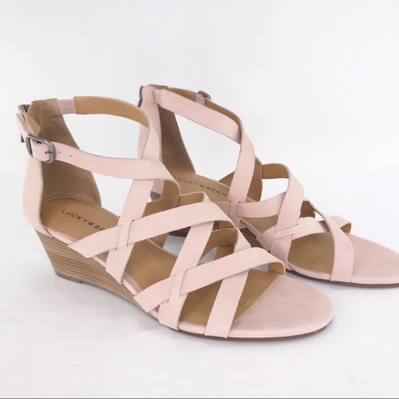Lucky Brand Shoes - Lucky Brand Pink Strappy Ankle Sandals Size 10